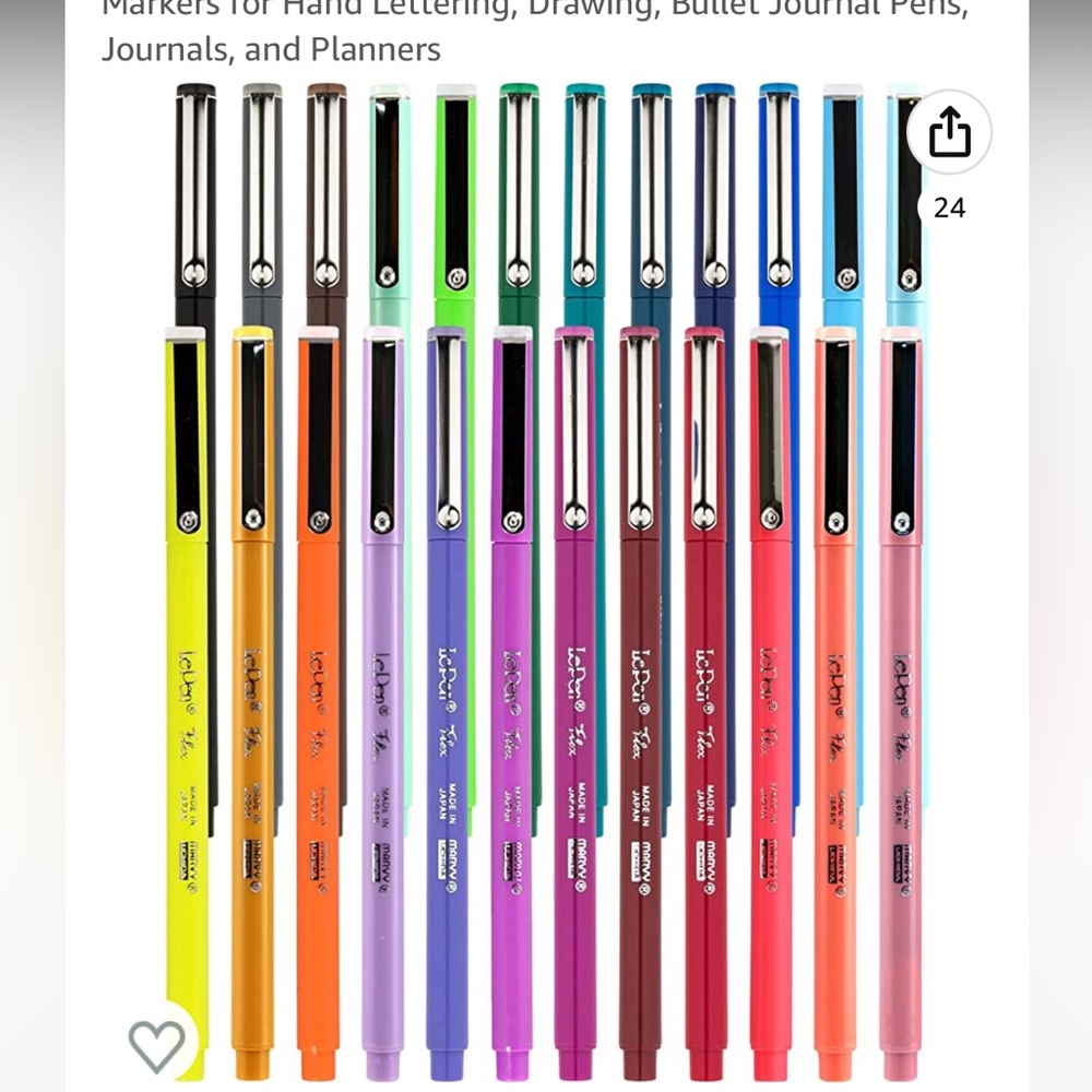 Marvy Uchida Le Pen Flex - 24 colors
